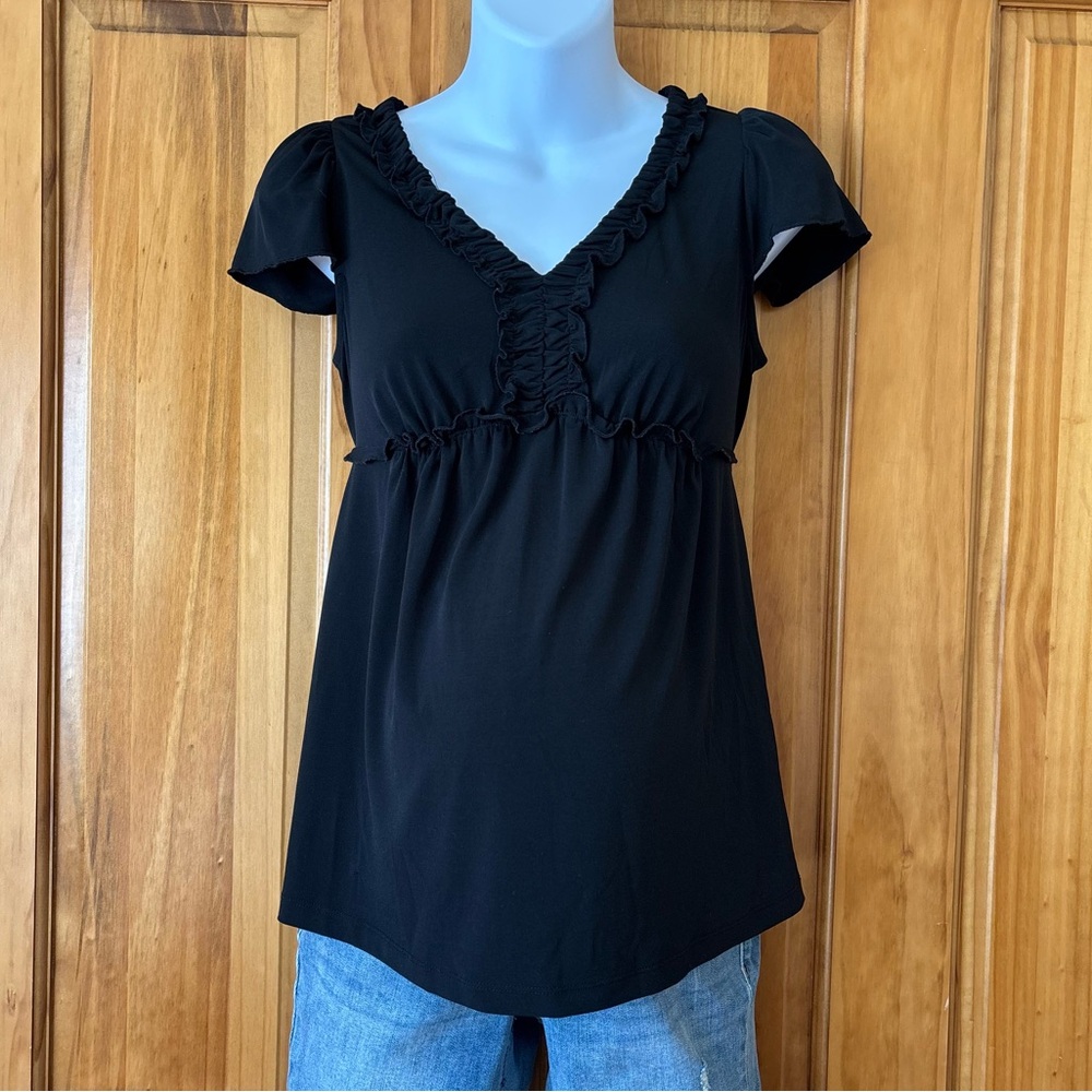 Maternity knit blouse